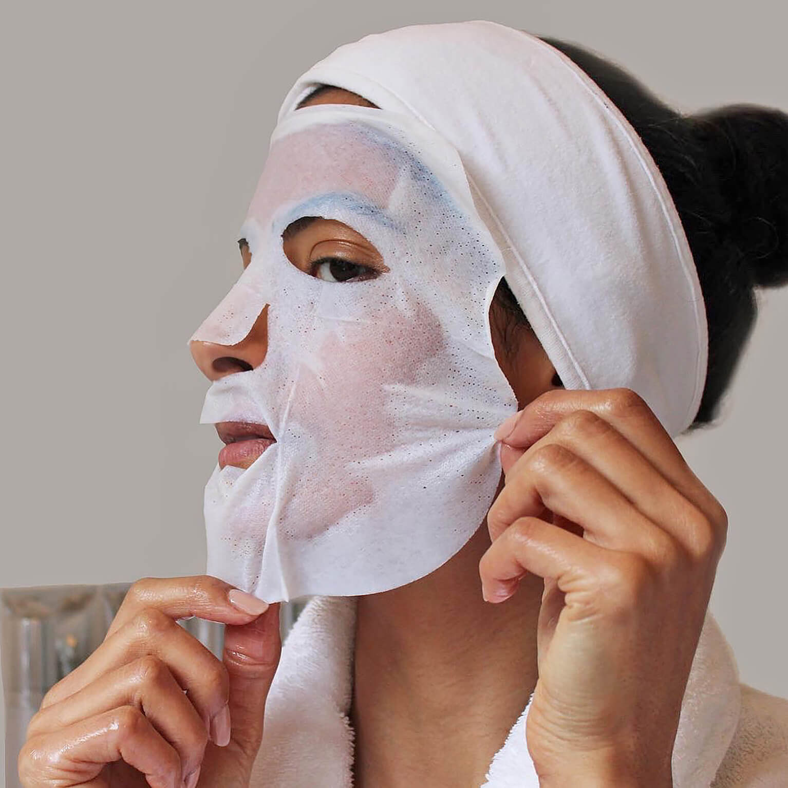 Masque à oxygène  Un masque facial de luxe pour une peau plus
